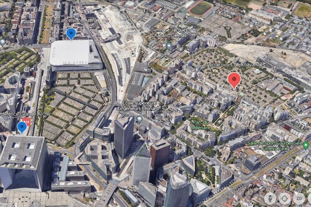 شقة Cozy Haven Near Paris La Defense Grande Arche كوربوفوا المظهر الخارجي الصورة